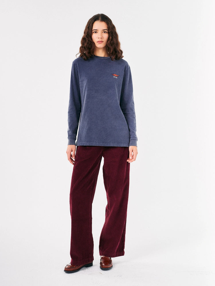 Bobo Choses FOX EMBROIDERY LONG SLEEVE T-SHIRT Midnight Blue