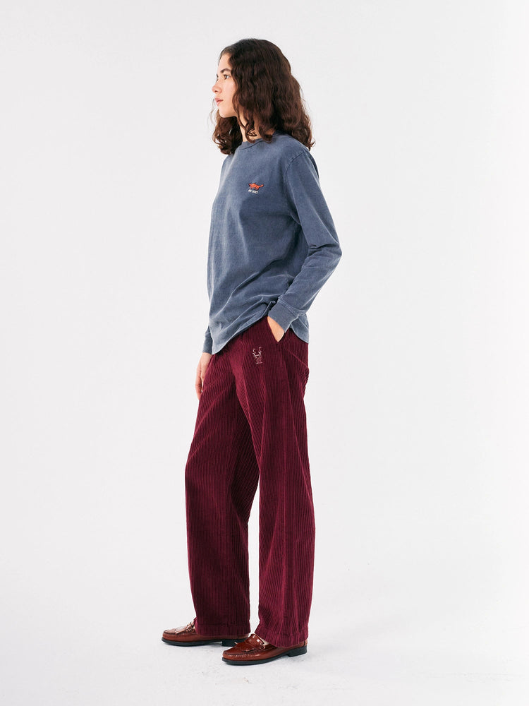 Bobo Choses FOX EMBROIDERY LONG SLEEVE T-SHIRT Midnight Blue