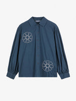 Bobo Choses Kaleidoscope embroidery shirt - Navy blue