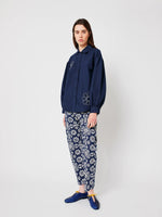 Bobo Choses Kaleidoscope embroidery shirt - Navy blue