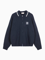 Bobo Choses Mr Pencil zipped cardigan - Navy blue