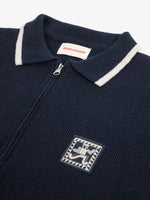 Bobo Choses Mr Pencil zipped cardigan - Navy blue