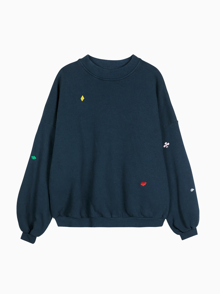 Bobo Choses Navy relaxed sweatshirt - Midnight blue