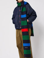 Bobo Choses Striped knitted scarf