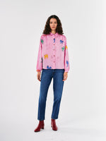 Bobo Choses WONDER HORSE PRINT GATHERED SHIRT Pink