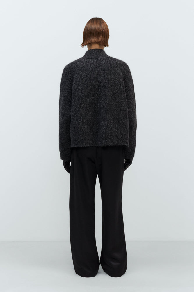 Cordera BABY ALPACA CARDIGAN - Anthracite