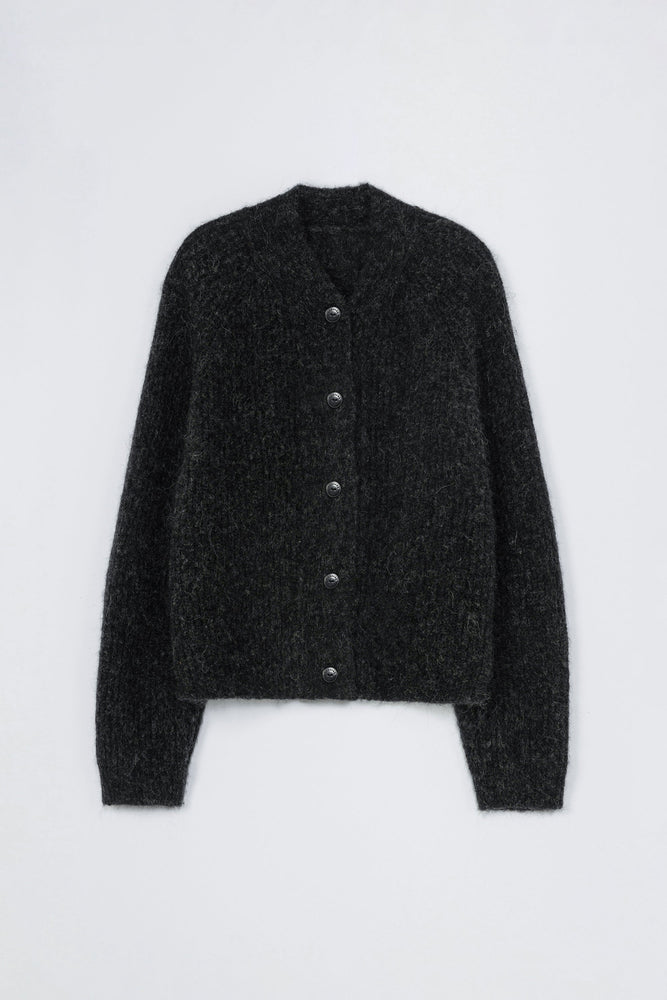 Cordera BABY ALPACA CARDIGAN - Anthracite