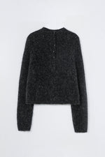 Cordera BABY ALPACA POLO SWEATER - Anthracite