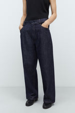 Cordera DENIM STRAIGHT PANTS - Indigo