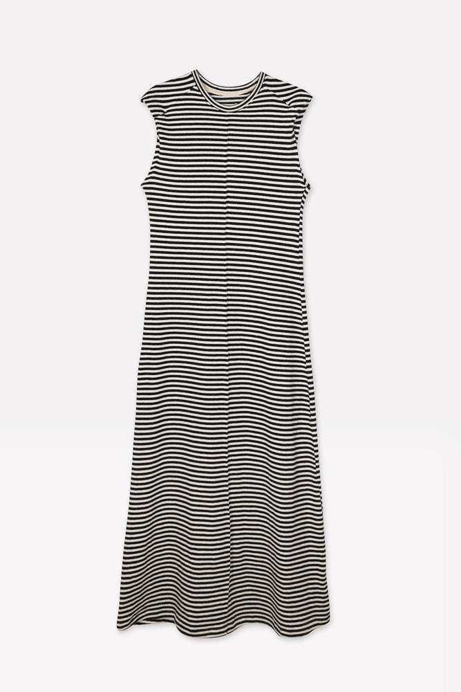 Collectors Club Diegotte dress - Ecru/Navy Stripes