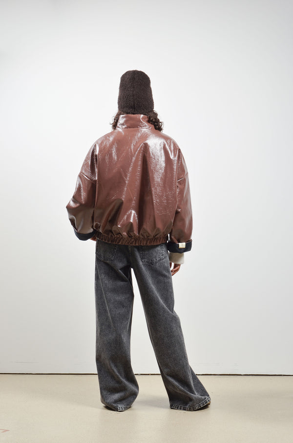 Collectors Club JAKARTA reversible Jacket - Chocolate/Navy