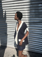 Collectors Club Kite cardigan - Navy/Ecru