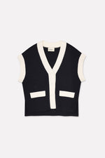 Collectors Club Kite cardigan - Navy/Ecru