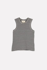 Collectors Club Tonga top - Ecru/Navy stripes