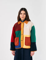 Bobo Choses Color Block sheepskin jacket