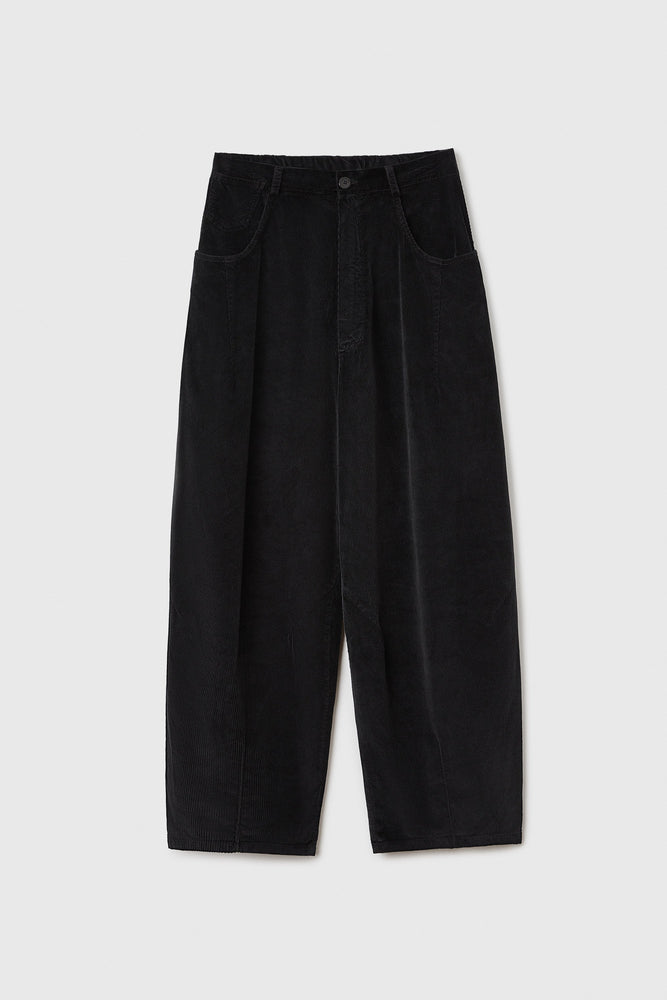 Cordera CORDUROY BAGGY PANTS BLACK