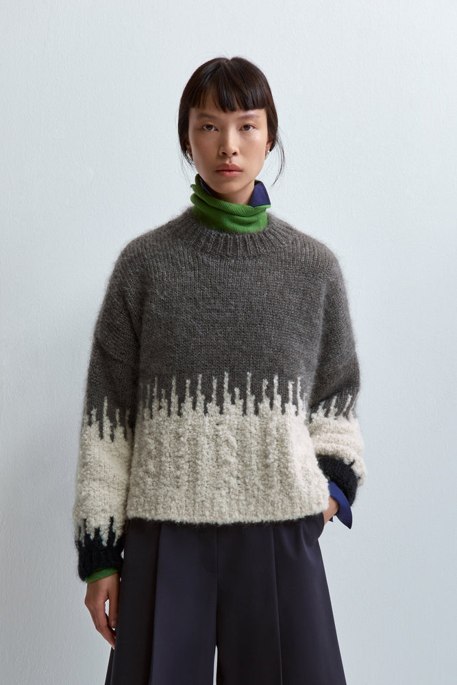 Cordera SILK & MOHAIR TEXTURE SWEATER