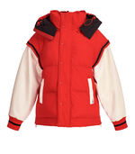 ESSENTIAL JACKET CLASP COMBO PUFFER RED