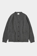 FUB Lambswool Cardigan Grey Melange