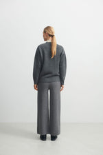 FUB Lambswool Cardigan Grey Melange