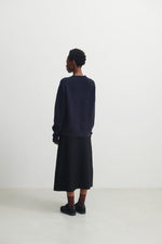 FUB Lambswool Crewneck Dark Navy