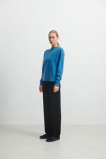 FUB Lambswool Crewneck Deep Sky Melange