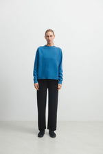 FUB Lambswool Crewneck Deep Sky Melange