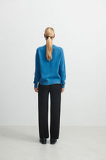 FUB Lambswool Crewneck Deep Sky Melange