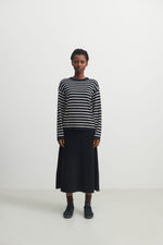 FUB Striped Blouse Dark Navy/Ecru