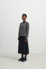 FUB Striped Blouse Dark Navy/Ecru
