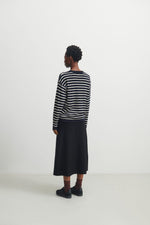 FUB Striped Blouse Dark Navy/Ecru