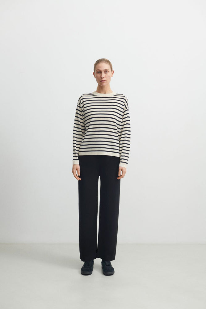 FUB Striped Blouse Ecru/Dark Navy