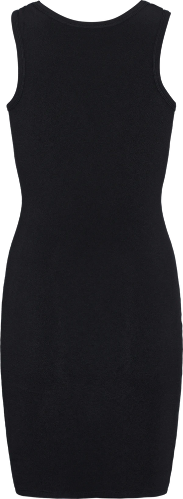 Gai + Lisva ANIS WOOL SLIP DRESS - BLACK