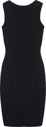 Gai + Lisva ANIS WOOL SLIP DRESS - BLACK