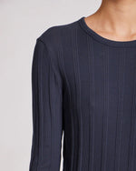 Gai + Lisva THYRA L/S COTTON TOP - AFTER MIDNIGHT