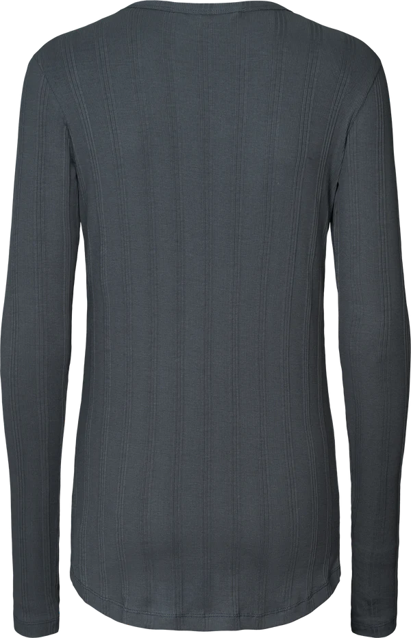 Gai + Lisva THYRA L/S COTTON TOP - AFTER MIDNIGHT