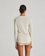 Gai + Lisva THYRA WOOL TOP - OFF WHITE