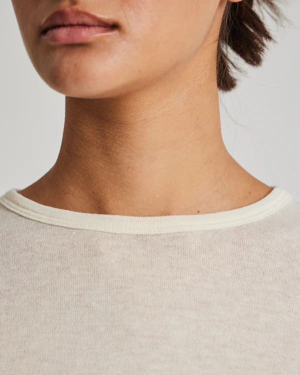 Gai + Lisva THYRA WOOL TOP - OFF WHITE