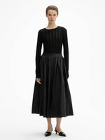 House of Dagmar Wool Lace Top Black