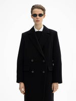 House of Dagmar Double Breasted Coat Black