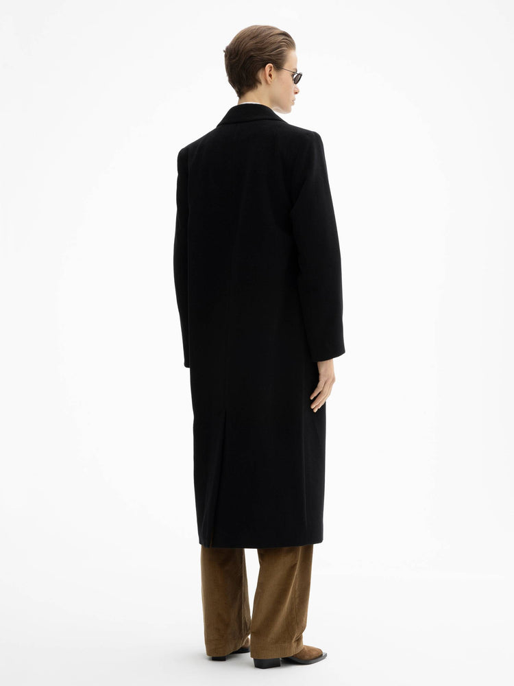 House of Dagmar Double Breasted Coat Black