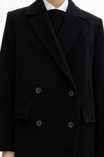 House of Dagmar Double Breasted Coat Black