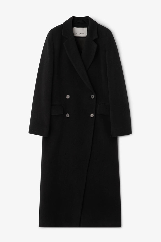 House of Dagmar Double Breasted Coat Black