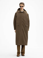 House of Dagmar Oversized Parka Cardamom Brown