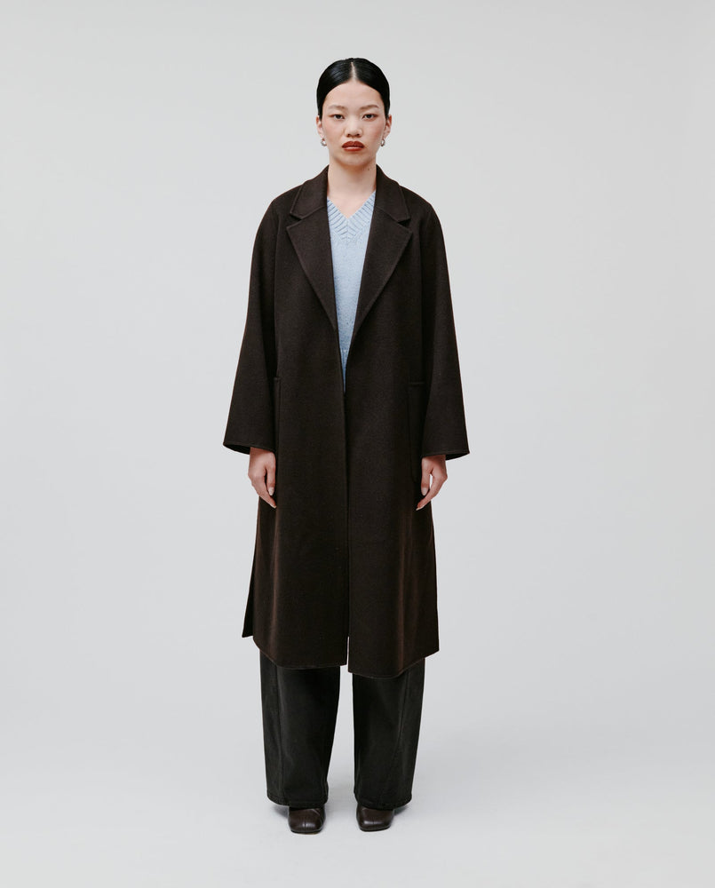 IVY OAK - Celia double face coat - Dark brown