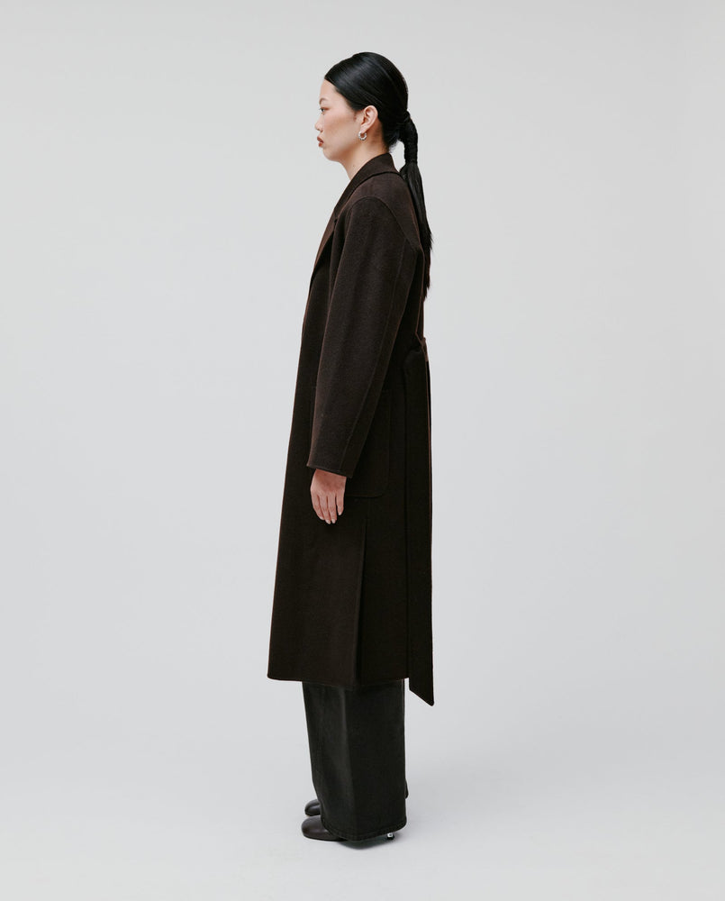 IVY OAK - Celia double face coat - Dark brown