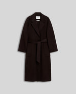 IVY OAK - Celia double face coat - Dark brown
