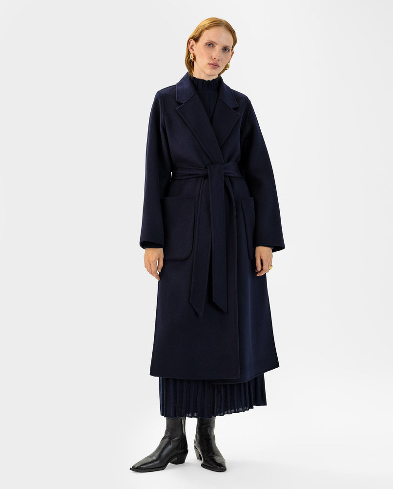 IVY OAK - Celia double face coat - Navy