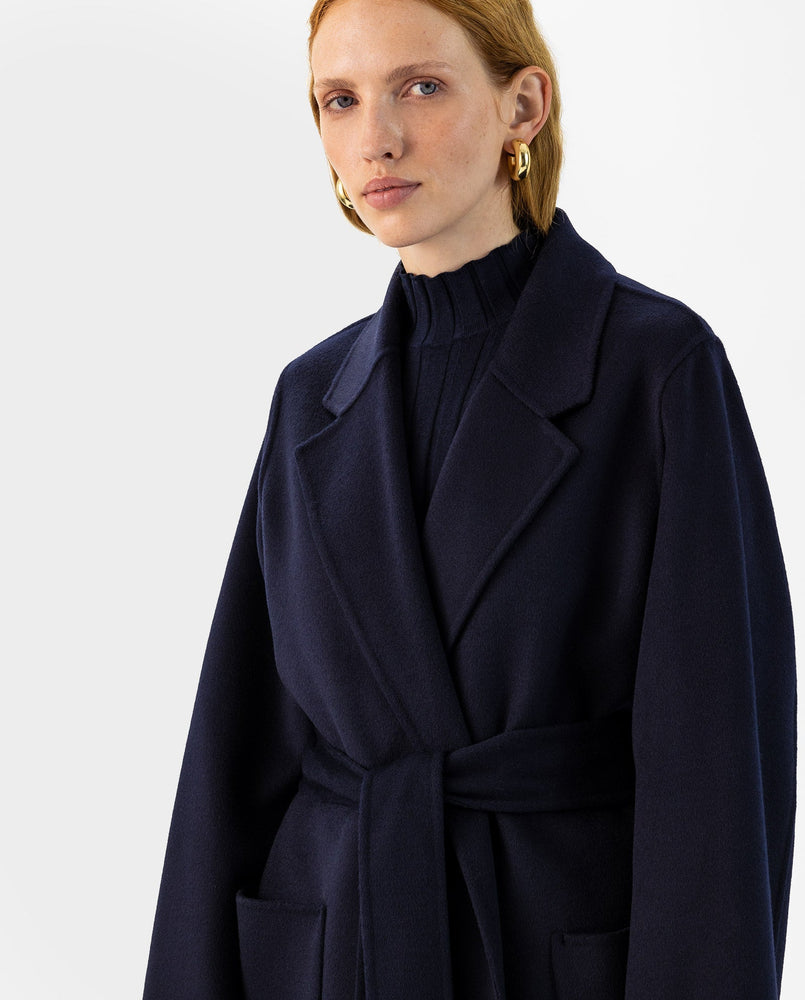 IVY OAK - Celia double face coat - Navy