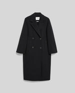 IVY OAK - Clara double breasted coat - Dark navy pinstripe